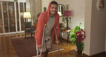إصابة محمود ياسين جونيور بكسر فى القدم