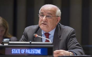مندوب فلسطين لدى الأمم المتحدة يدعو لاتخاذ إجراء دولي عاجل لوقف إطلاق النار في غزة