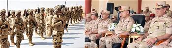 رئيس أركان حرب القوات المسلحة يشهد تنفيذ الجيش الثانى الميدانى لأحد الأنشطة التدريبية