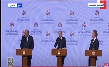 وزير الخارجية: مصر تبذل كل ما في وسعها لضمان دخول المساعدات إلى غزة