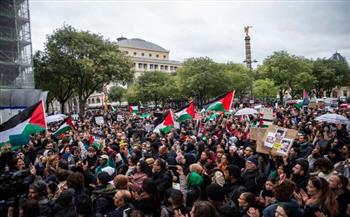 تظاهرات ضخمة في باريس نصرة لغزة