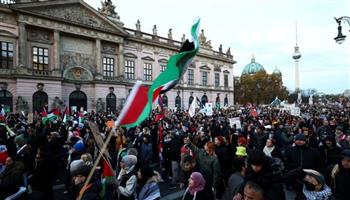 مظاهرة حاشدة في برلين نصرة لقطاع غزة