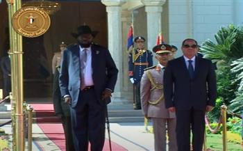 بث مباشر.. مراسم استقبال رسمية لرئيس جنوب السودان في قصر الاتحادية