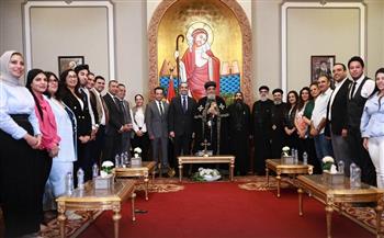 حملة المرشح الرئاسي عبد الفتاح السيسي تزور الكنيسة القبطية الأرثوذكسية