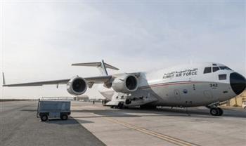 إقلاع الطائرة الـ 16 من الجسر الجوي الكويتي متجهة إلى مطار العريش لإغاثة غزة