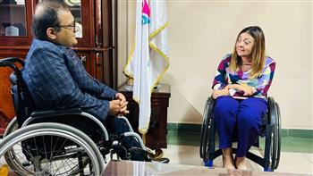 إيمان كريم تستقبل سفير نيبال لبحث سبل التعاون في مجال الإعاقة 