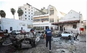 القاهرة الإخبارية" تعرض لقطات من القصف الإسرائيلي لمستشفى النصر للأطفال بقطاع غزة