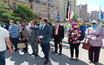 مسيرات حاشدة لحث المواطنين على المشاركة في الانتخابات الرئاسية بالإسكندرية