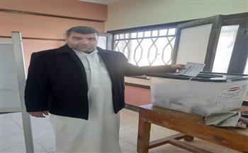 سعد أبو صندوق يدلي بصوته في الانتخابات الرئاسية 2024