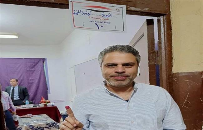 معتمد جمال يدلي بصوته في الانتخابات الرئاسية 2024