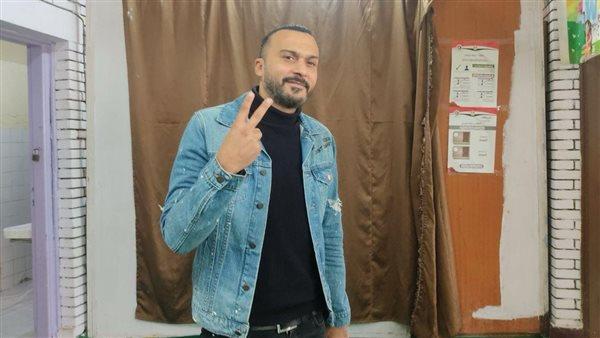 إبراهيم سعيد يدلي بصوته في الانتخابات الرئاسية