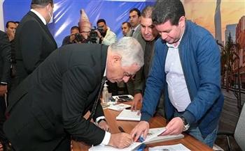 النائب العام يدلي بصوته في انتخابات الرئاسة بالعاصمة الإدارية الجديدة