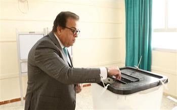 وزير الصحة يدلي بصوته في الانتخابات الرئاسية 2024