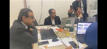 فريد زهران يزور غرفة عمليات حملته الانتخابية ويتابع التصويت 