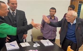 رشوان توفيق يدلي بصوته في ثاني أيام الانتخابات الرئاسية 2024