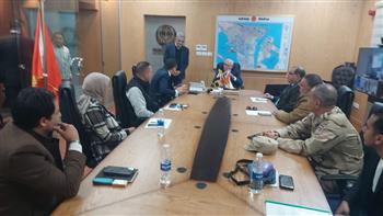محافظ بورسعيد يترأس غرفة عمليات الشبكة الوطنية لمتابعة سير انتخابات الرئاسة 