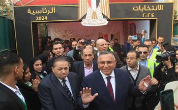 عبد السند يمامة يتفقد لجان مدرستين في مصر الجديدة في ثالث أيام الانتخابات الرئاسية