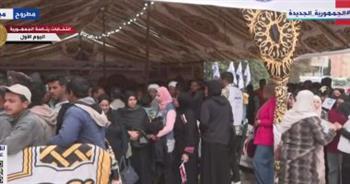 أجواء احتفالية من أمام مقار اللجان الانتخابية بمطروح| فيديو