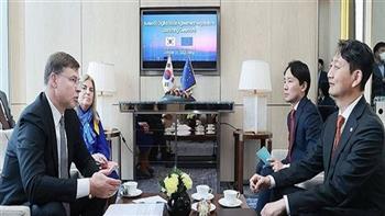 كوريا الجنوبية والاتحاد الأوروبي يعقدان أولى جولات محادثات التجارة الرقمية 