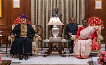 رئيسة الهند تبحث من سلطان عمان توطيد العلاقات وفرص الشراكة 