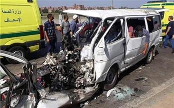 بالأسماء.. إصابة 11 شخصًا فى حادث تصادم على طريق كفر الشيخ