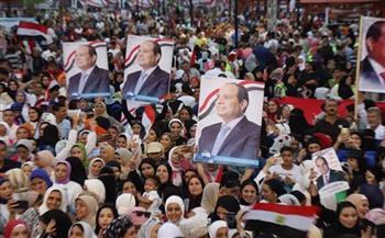 الآلاف من أهالي الإسماعيلية يحتفلون بفوز الرئيس السيسي بالولاية الثالثة