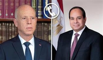 الرئيس السيسي يؤكد حرص مصر على تعزيز العلاقات الثنائية مع تونس