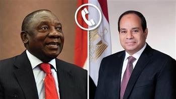 رئيس جنوب إفريقيا يهنئ الرئيس السيسي بفوزه بولاية رئاسية جديدة