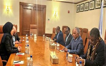 المندوب الدائم لدولة قطر لدى الأمم المتحدة تجتمع مع وكيل وزارة الخارجية السودانية