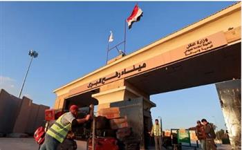 50 شاحنة مساعدات تدخل معبر رفح إلى قطاع غزة