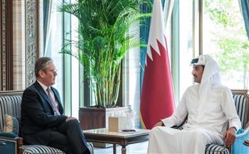 أمير قطر يستقبل رئيس حزب العمال البريطاني