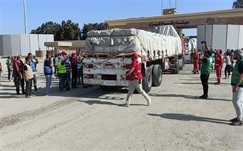 دخول 58 شاحنة مساعدات إلى قطاع غزة