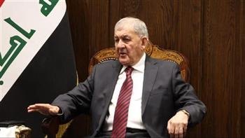 الرئيس العراقي يؤكد ضرورة اتخاذ موقف دولي جدي لإيقاف العدوان الإسرائيلي على غزة