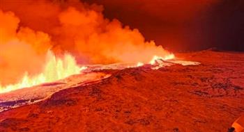 شاهد لقطات مروعة لثوران بركان في آيسلندا  .. والحمم تتدفق