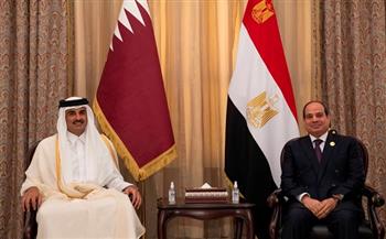الرئيس السيسي يتلقى اتصالًا هاتفيًا من أمير قطر للتهنئة بفوزه بولاية جديدة
