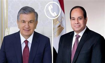 الرئيس السيسي يؤكد حرص مصر على توسيع مجالات التعاون المشترك مع أوزبكستان
