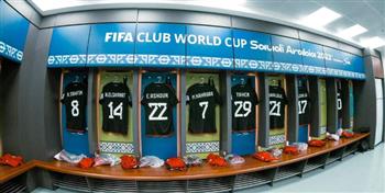 كأس العالم للأندية.. قميص الأهلي يزين غرفة الملابس استعدادا للقاء أوراوا ريد دياموندز 