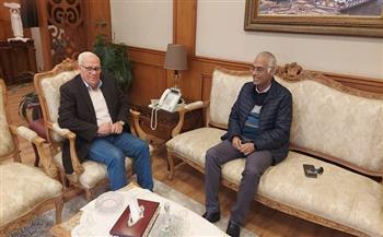 محافظ بورسعيد يستقبل رئيس جامعة بورسعيد للتهنئة بعيد النصر