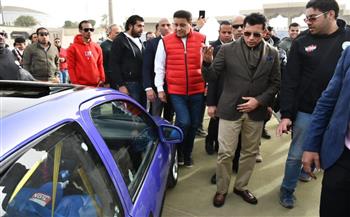 وزير الشباب والرياضة يشهد اكبر تجمع للسيارات المعدلة باستاد القاهرة الدولي   