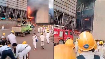 بالفيديو.. مشاهد قاسية لانفجار مصنع نيكل يسقط عشرات الضحايا
