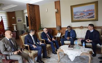 محافظ بورسعيد يستقبل ممثلي الشركة الليبية للاستثمارات الخارجية
