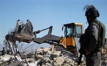 الاحتلال الإسرائيلي يهدم بركسا غرب سلفيت