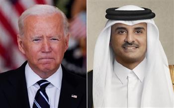 بايدن يبحث هاتفيا مع أمير قطر جهود تسهيل دخول المساعدات إلى غزة 