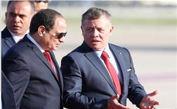 القمة المصرية- الأردنية بين السيسي وعاهل الأردن تتصدر اهتمامات الصحف  