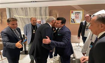 وزير الرياضة يصل ستاد محمد بن زايد بالإمارات لحضور نهائي السوبر المصري