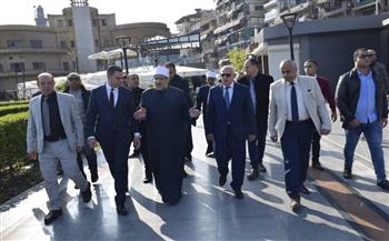 وزير الأوقاف والمفتي ومحافظ بورسعيد يتفقدون «ساحة مصر» و «الممشى السياحي الجديد» 