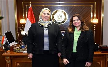 وزيرة الهجرة تستقبل وزيرة التضامن لبحث مستجدات التعاون لخدمة المصريين بالخارج
