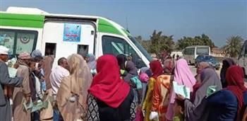 صحة المنيا تنظم قافلة طبية بقرية طرفا بسمالوط 