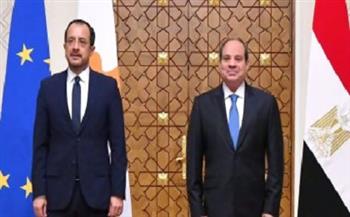الرئيس القبرصي يثمن جهود مصر للتهدئة في غزة
