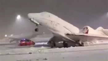 تعليق كافة الرحلات الجوية في مطار ميونيخ جراء الأمطار الثلجية